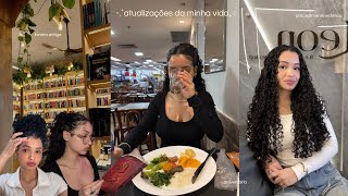 VLOG atualizações da minha vida | inseguranças, livraria antiga, procedimento estético, academia🍄