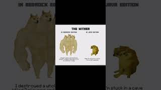 “Minecraft Wither: Bedrock vs Java 😂” .