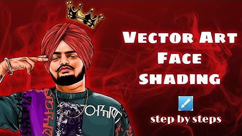 Vector art Face shading tutorial | Tejas illustrator vector art tutorial | @SidhuMooseWalaOfficial