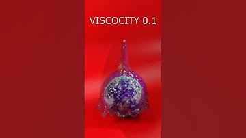 Viscosity Animation | Fluid Animation in Blender #shorts #shortsfeed #short #viralshorts