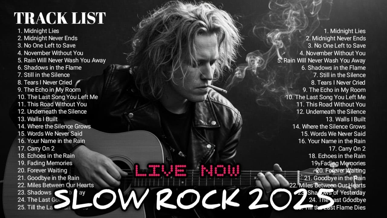 🎸 Live – Slow Rock Love Songs 80s & 90s | Relax, Chill & Enjoy the Vibes