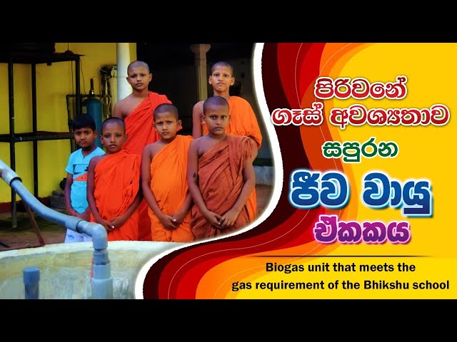 Bio gas, 80 නමකට ආහාර පිසීම ට යොදාගන්නා ජීවවායු ඒකකය.    Big Biogas Unit,BST Saman,Free energy