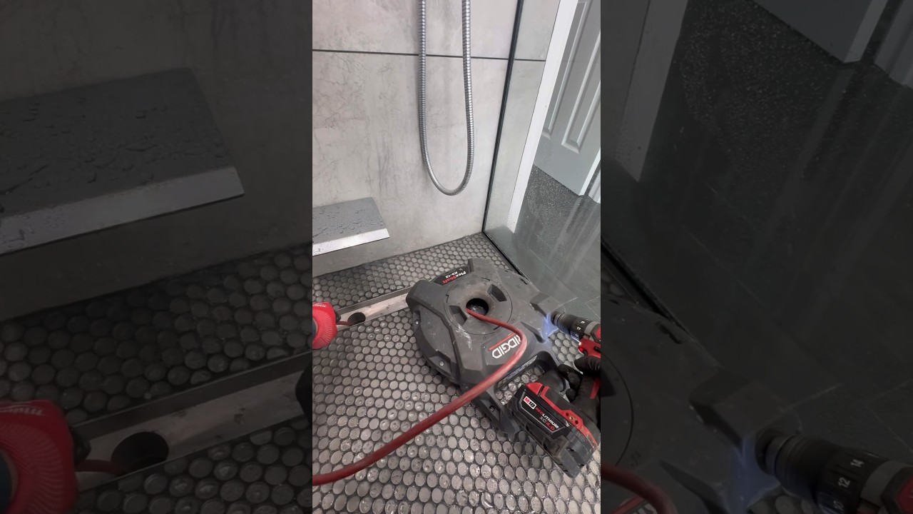 Unclogging the shower drain 
