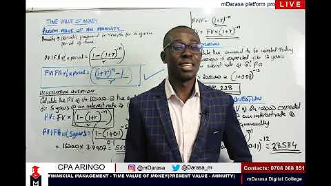 PV ANNUITY - FM Sec 3