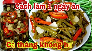 Rau muống ngâm chua ngọt giòn ngon lạ miệng