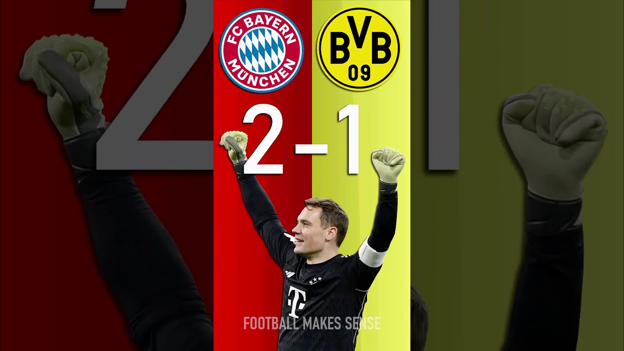 FC Bayern München vs Borussia Dortmund : Bundesliga Score Predictor - hit pause or screenshot