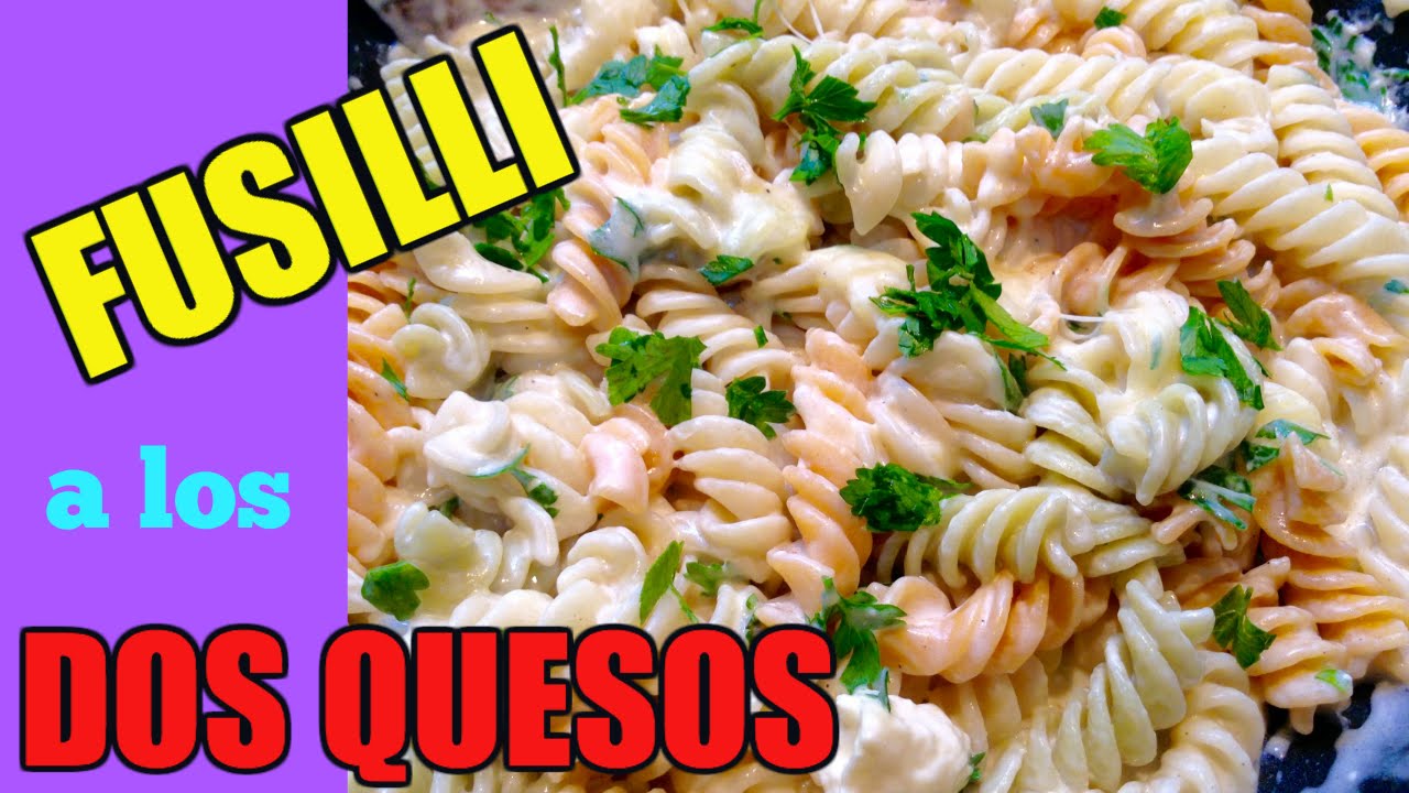 Como hacer fusilli a los dos quesos, super fácil???? - YouTube