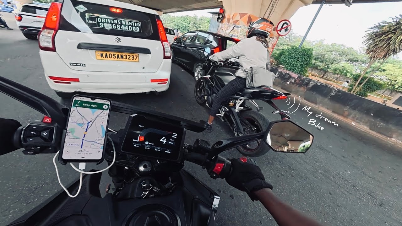 Chasing My Dream Bike in Bangalore Traffic 🚦| Duke 250 vs Triumph 765 | 4K POV Ride