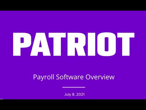 Payroll Software Overview Webinar by Patriot Software