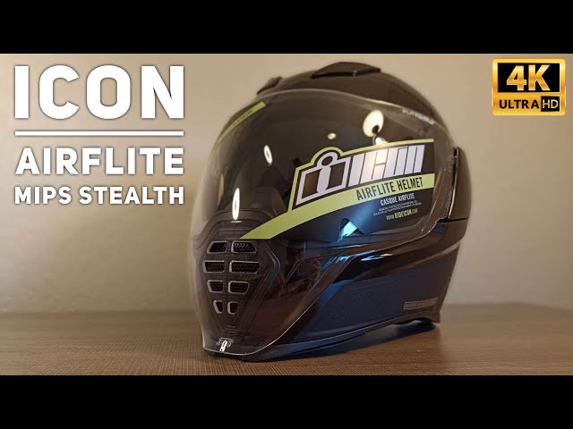 4K] Icon Airflite MIPS Stealth Helmet Unboxing Reaction Review