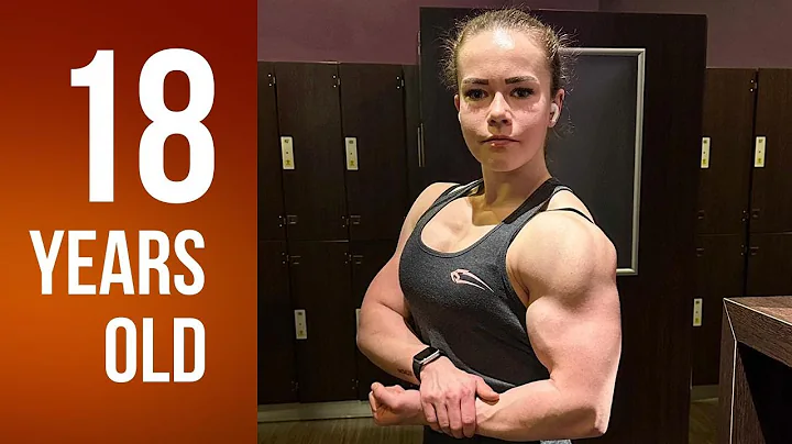 18 years old muscle girl with big biceps Charlyn