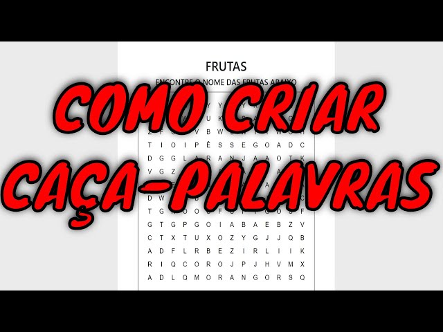 Jogo educativo eletrônico Caça Palavras (J1).