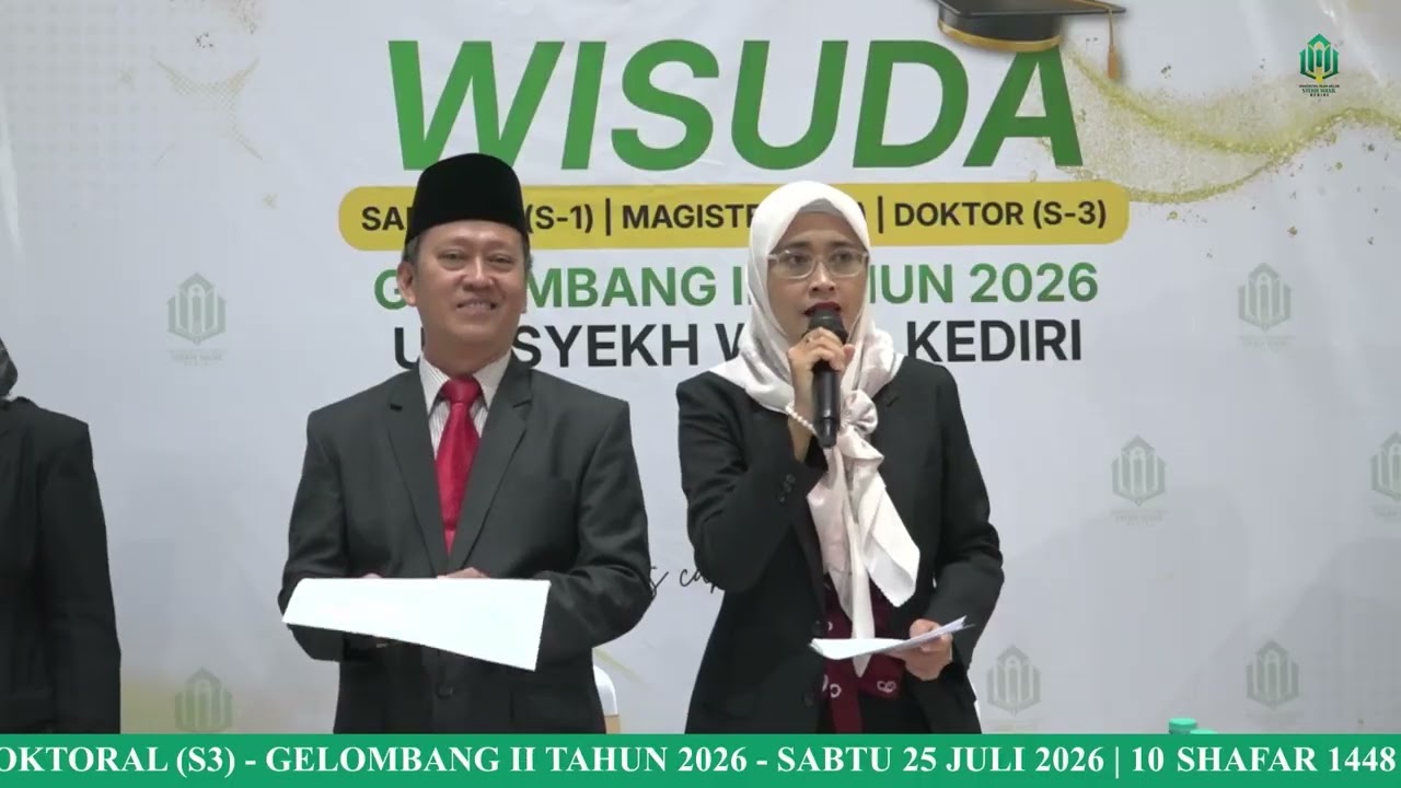 SIDANG SENAT TERBUKA UIN SYEKH WASIL KEDIRI  - WISUDA GEL II TAHUN 2026