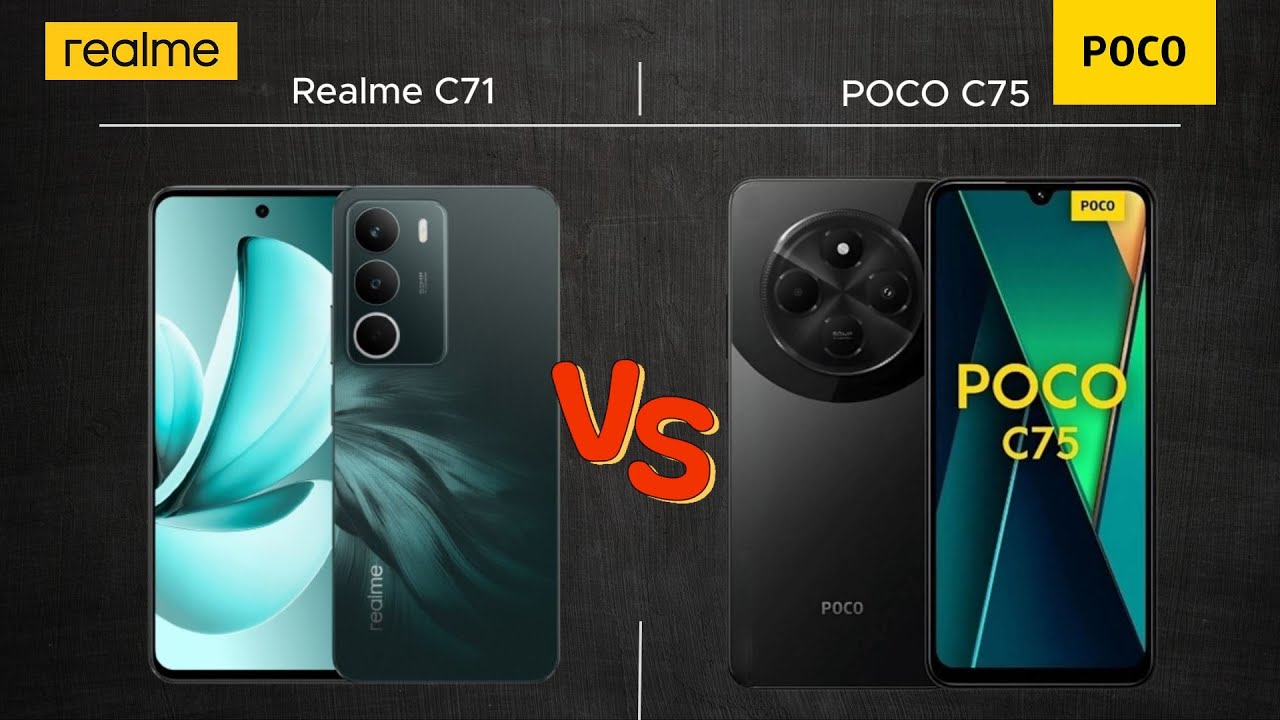 realme C71 6GB 128GB とpoco C75 Realme C71 vs Poco C75 budget phone comparison - YouTube