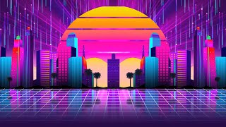 Cyberpunk Neon City Light Background VJ Loop Video | No Copyright Motion Loop Video