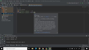 PTI-BAB 3 Input, Output dan Operasi Sederhana Python