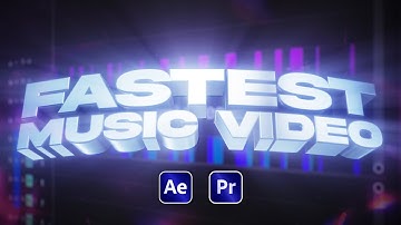 The FASTEST WORKFLOW for Editing Music Videos (After Effects + Premiere Pro)