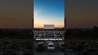 Morning at the drive-in. The screen is blank, the lot is empty, but something lingers.