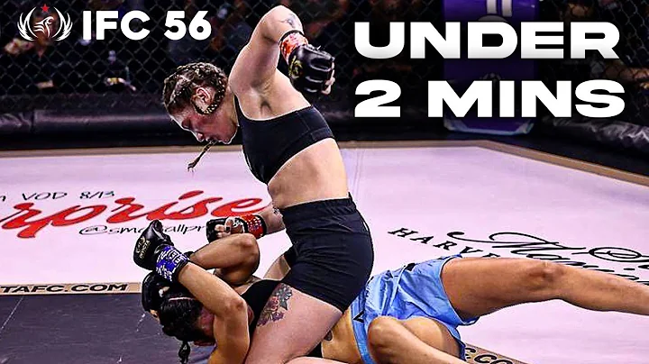 Watch Ashley Barrett DOMINATE in 94 Seconds! | Invicta FC 56