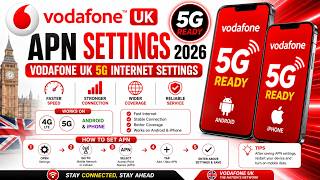 Vodafone UK APN Settings 2026 | Vodafone 5G Internet Settings for Android & iPhone