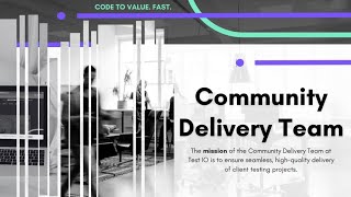 Community Delivery Team introduction