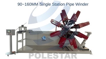 single station HDPE pipe winder machine/plastic pipe coiler machine