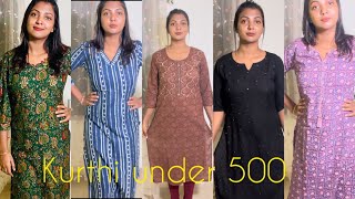 Myntra under 500Rs kurthi collage/office wear😳👍🥳