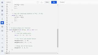 In Place Merge Sort