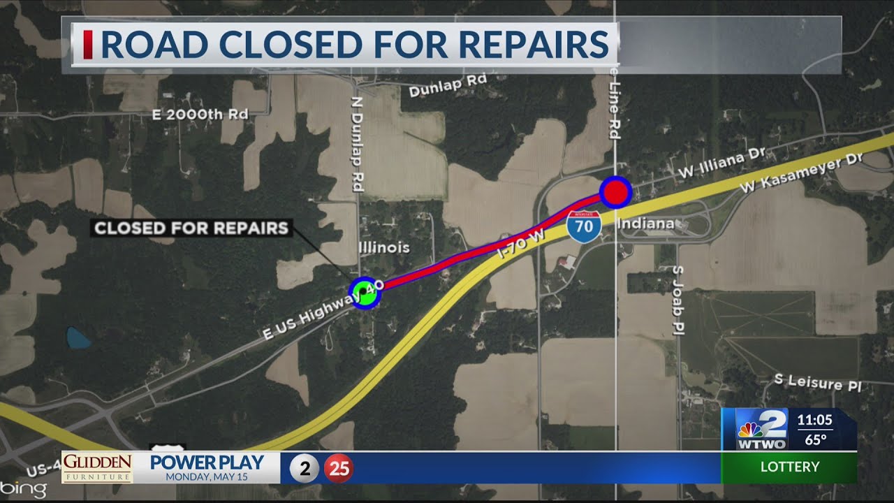 IDOT: Route 40 in Clark Co. to close for repairs