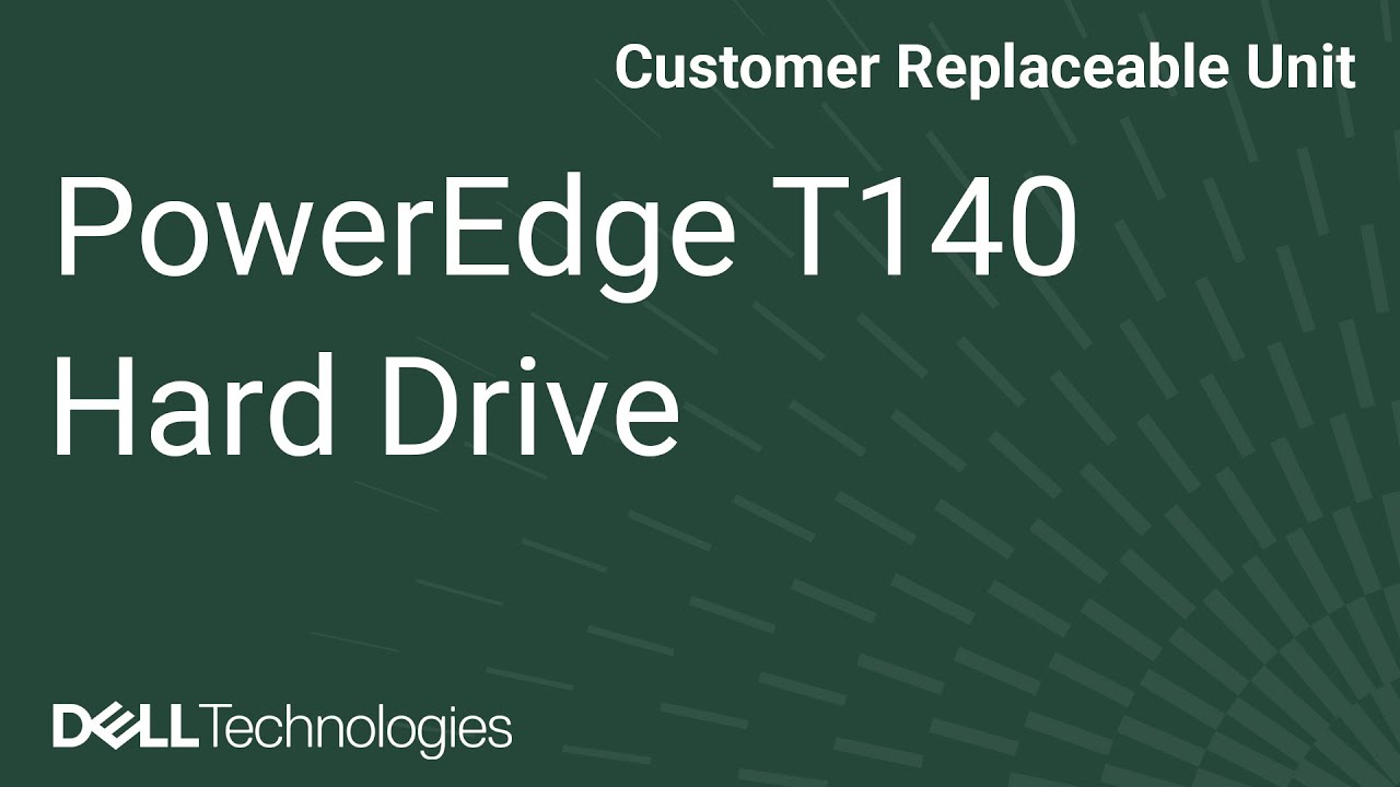 Dell PowerEdge T140: Remove/Install Cold Swap Hard Drive and Carrier