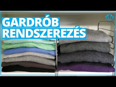 Videó: Kis szekrény termékek a ruhatár rendezéséhez