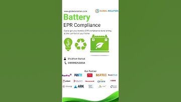 epr registration for battery| epr certificate for battery | 09999253054