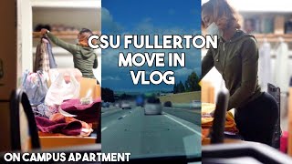 Moving into on campus Apartment Vlog!!! CSU Fullerton (PROD.NEO)