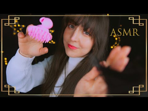 ⭐ASMR [Sub] Masaje Capilar y Cepillado de Cabello para Dormir 💜
