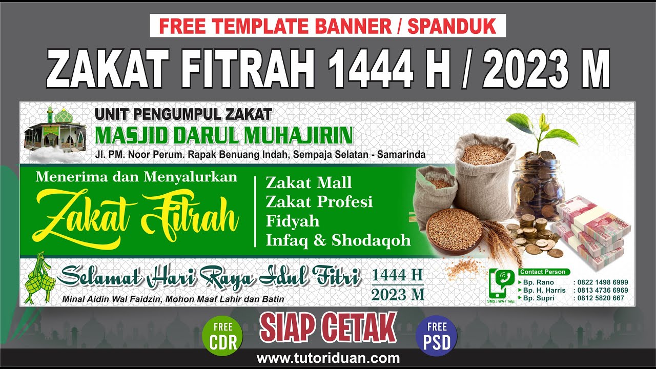 Spanduk Zakat Cdr Desain Spanduk Keren Image Seed Number For Village