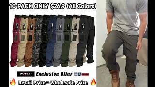 Men s Heavy Duty zipper waterproof tactical Work Pants