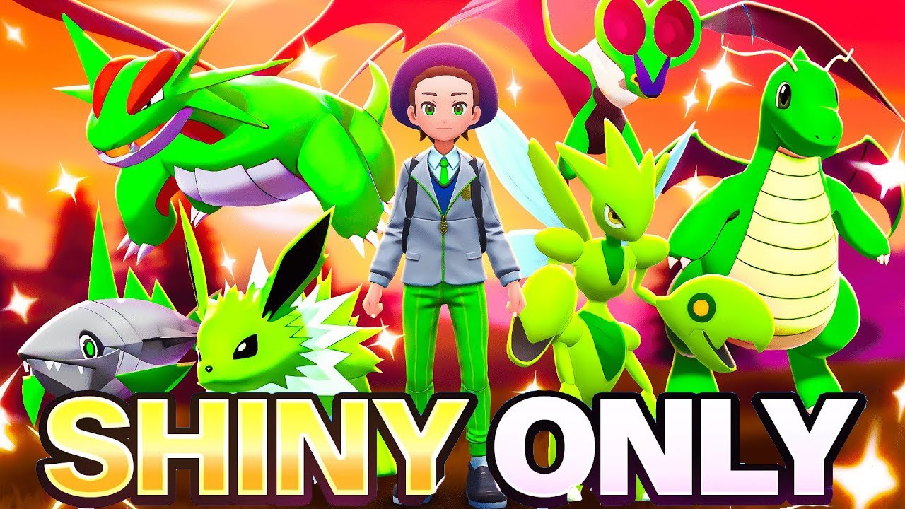 Pokémon Scarlet But I Can Only Use GREEN Shiny Pokémon!