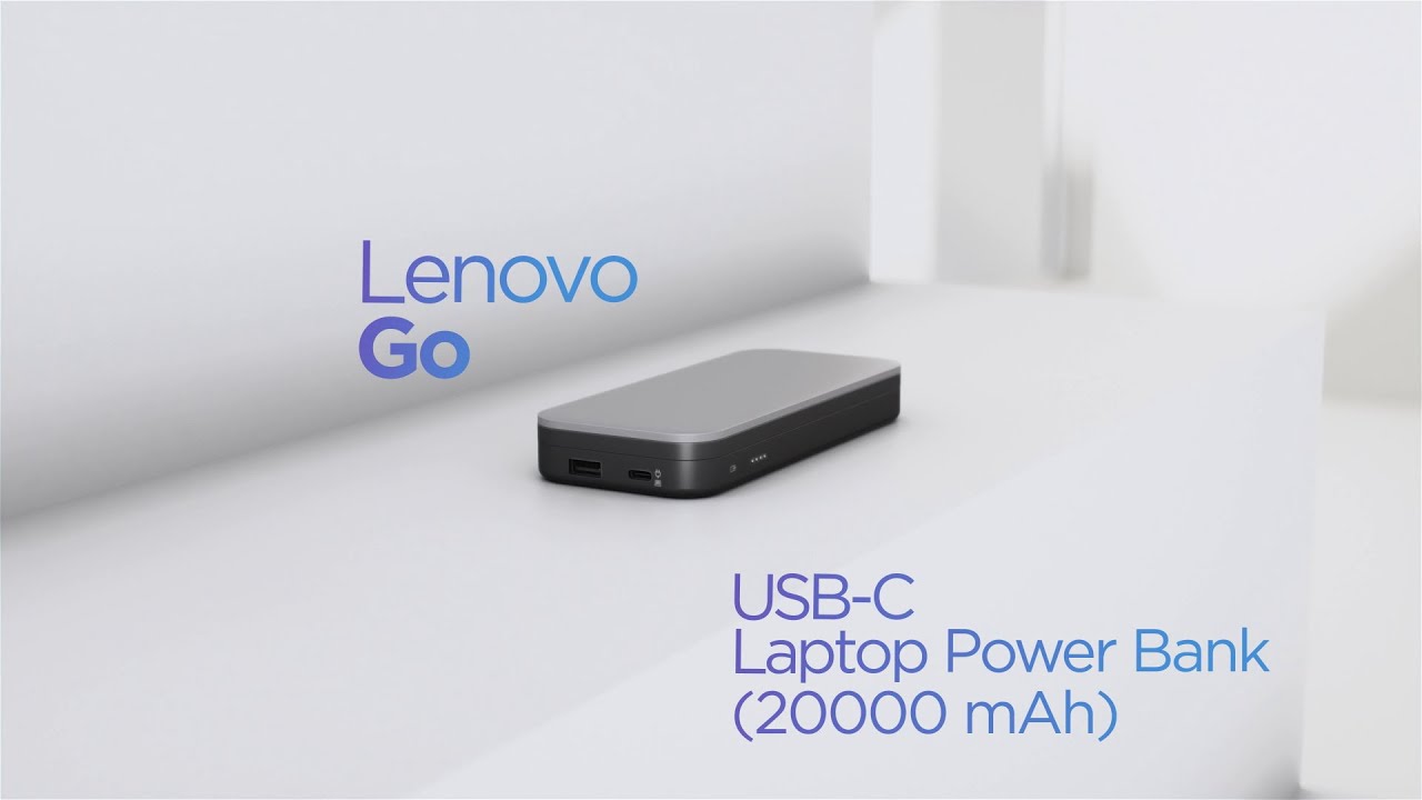 Lenovo Go USB-C Laptop Power Bank ( 20000 mAh ) Product Tour 