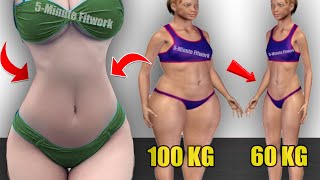 Simple 10 Min Standing Workout Everyday For 1 Week and Get Slim Body