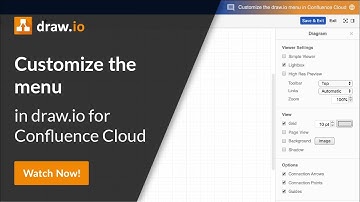 Customize the menu in draw.io for Atlassian Confluence Cloud