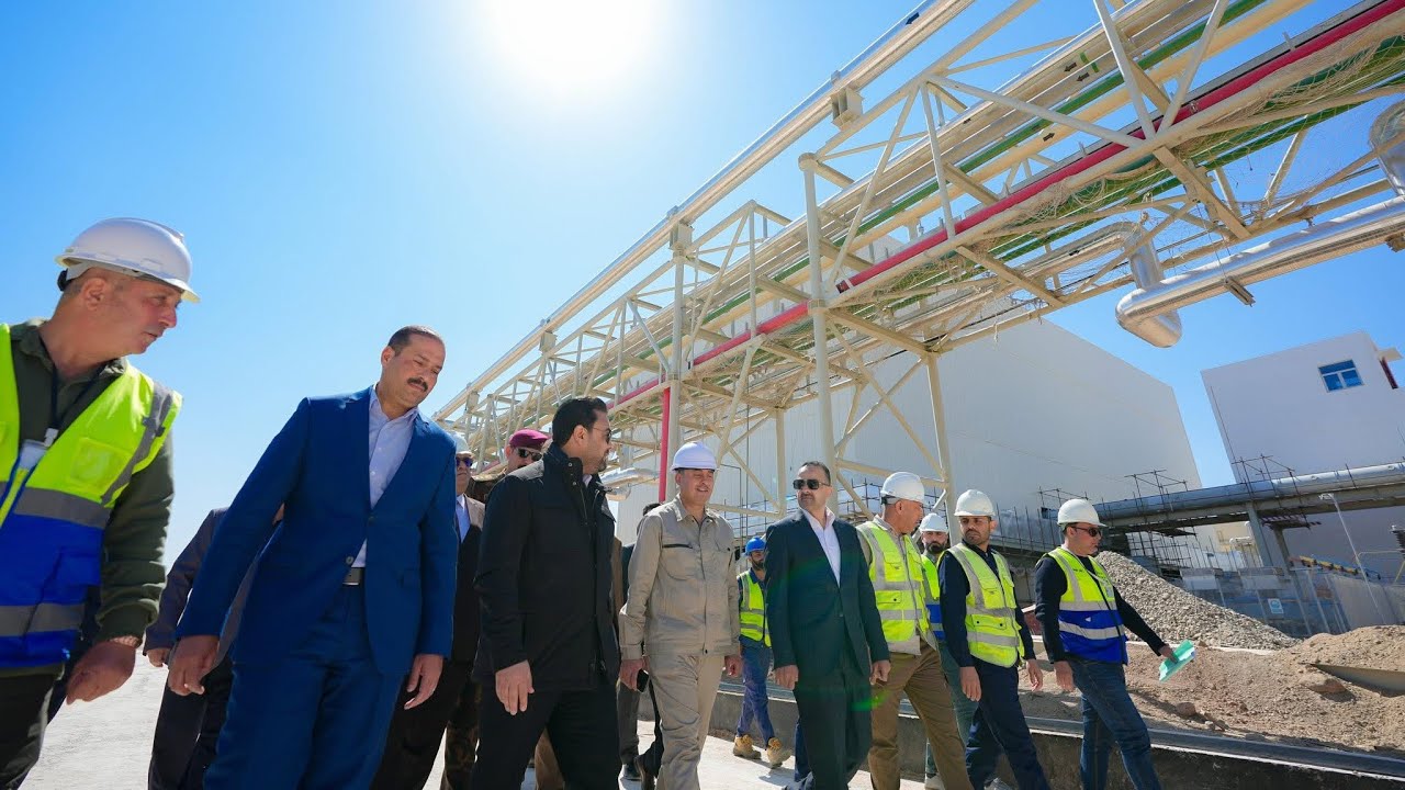 محافظ الأنبار يتابع ميدانياً مشروع محطة كهرباء الأنبار – الدورة المركبة في ناحية الفرات