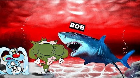 Hungry Shark evolution | oggy, jack and bob gameplay | Noob vs pro vs hacker vs god