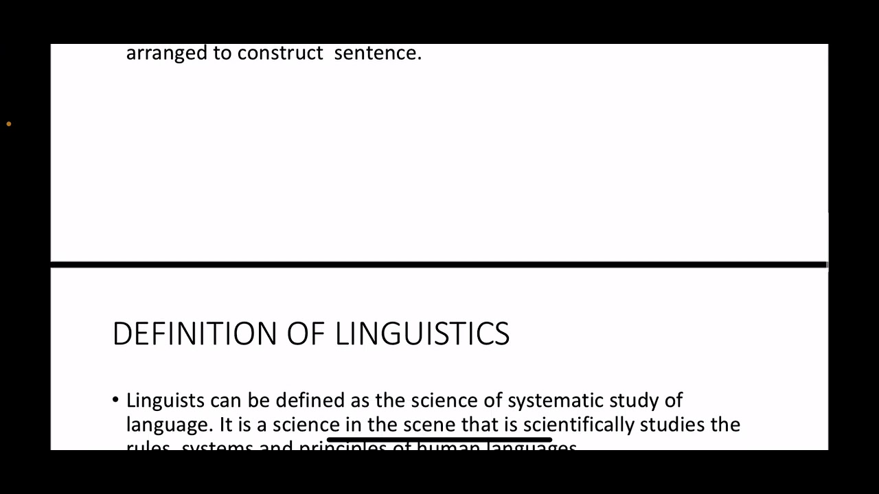 LINGUISTICS PPT