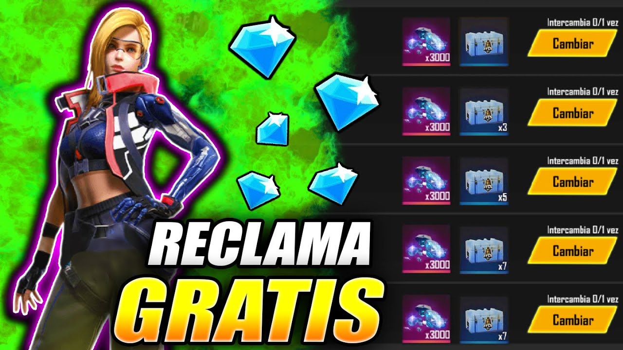 GARENA REGALA PERSONAJES, EMOTE, DIAMANTES y MAS GRATIS en FREE FIRE