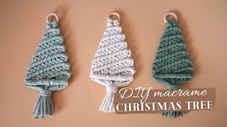 DIY Macrame Christmas Tree, Minimalist Christmas Tree Tutorial,  Macramé technique