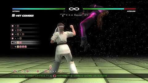 DEAD OR ALIVE 5 Last Round Hitomi combo challenge
