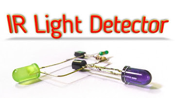 Infrared light sensor using IR LED