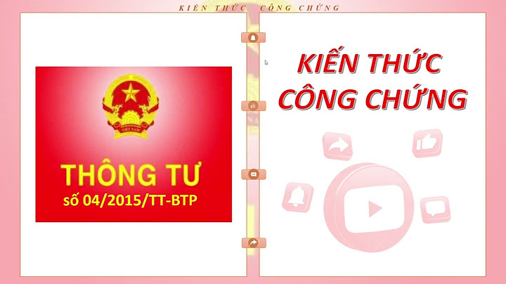 Thông tư hướng dẫn luật công chứng