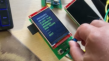 Меню прототипа Навигационного дисплея. Видео 3.   #aviation #arduino #esp32
