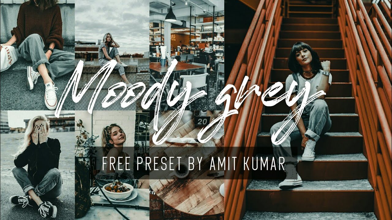 MOODY GREY MOBILE LIGHTROOM COLOUR GRADING TUTORIAL || FREE PRESET! #37